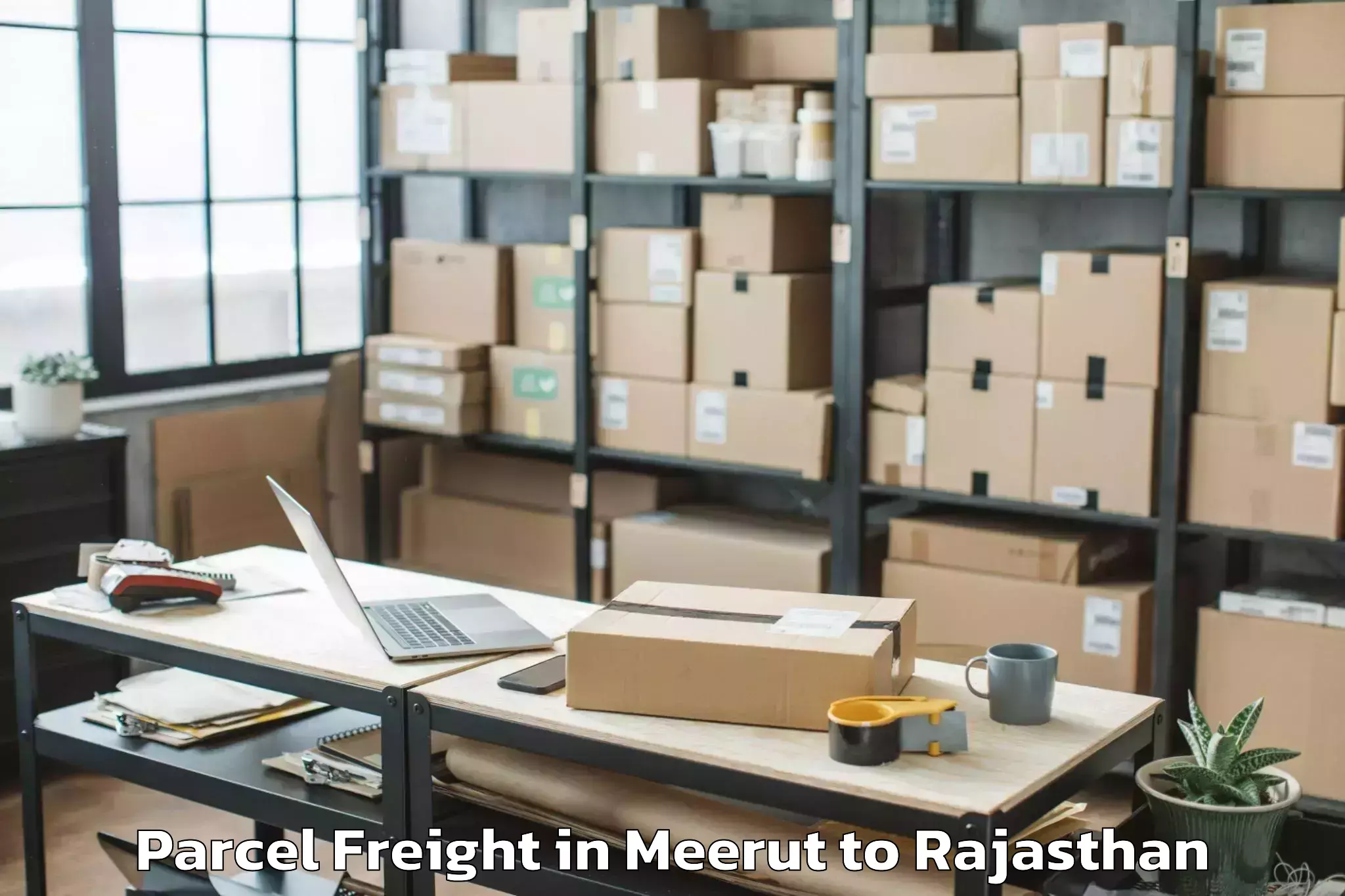 Easy Meerut to Degana Parcel Freight Booking